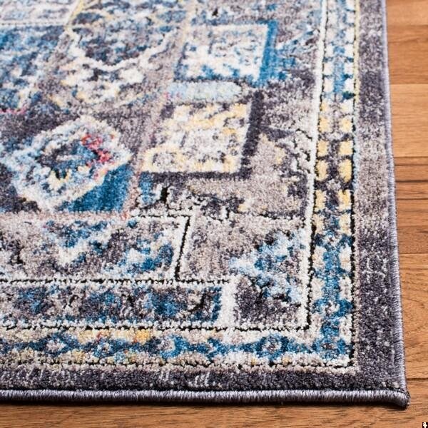 Safavieh 7 x 7 ft. Bristol Global Square Area RugCream & Grey - BTL363A-7SQ