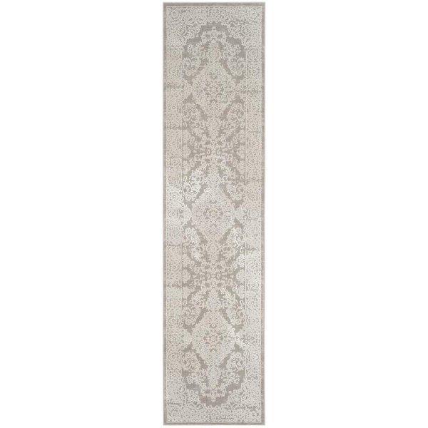 Safavieh 2 x 8 ft. Princeton Power Loomed Runner Rug, Grey and Beige - PRN713G-28