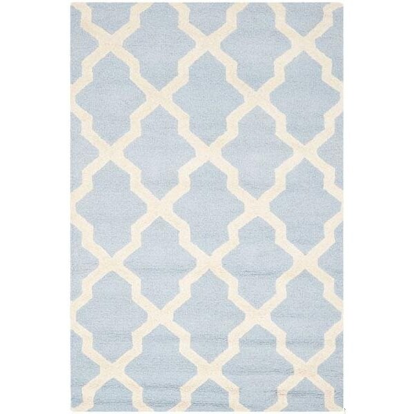 Safavieh 2 x 3 ft. Accent Transitional Cambridge- Light Blue and Ivory Hand Tufted Rug - CAM121A-2