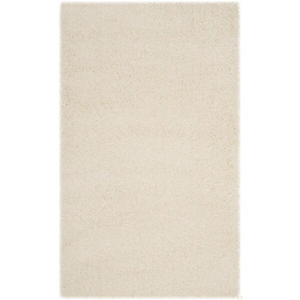 Safavieh 5 Ft.-1 In. X 7 Ft.-6 In. Colorado Shag Power Loomed Medium Rectangle Area Rug, Creme - CSG785A-5