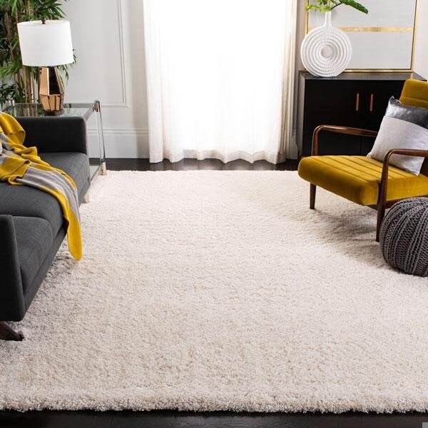 Safavieh 5 Ft.-1 In. X 7 Ft.-6 In. Colorado Shag Power Loomed Medium Rectangle Area Rug, Creme - CSG785A-5