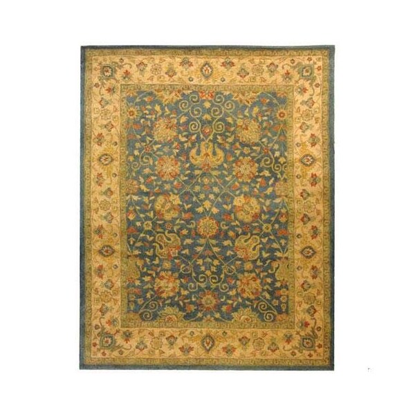 Safavieh 4 ft.-6 in. x 6 ft.-6 in. Oval Traditional Antiquity- Blue Hand Tufted Rug - AT21E-5OV