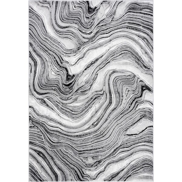Safavieh 2 x 8 ft. Meadow 500 Contemporary Runner Area Rug Black & Grey - MDW564Z-28