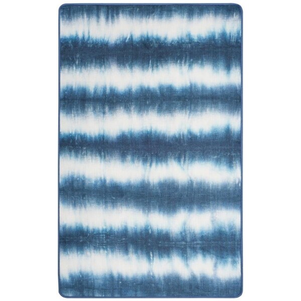 Safavieh 4 x 6 ft. Daytona Power Loomed Rug, Small Rectangle - Ivory and Blue - DAY101B-4