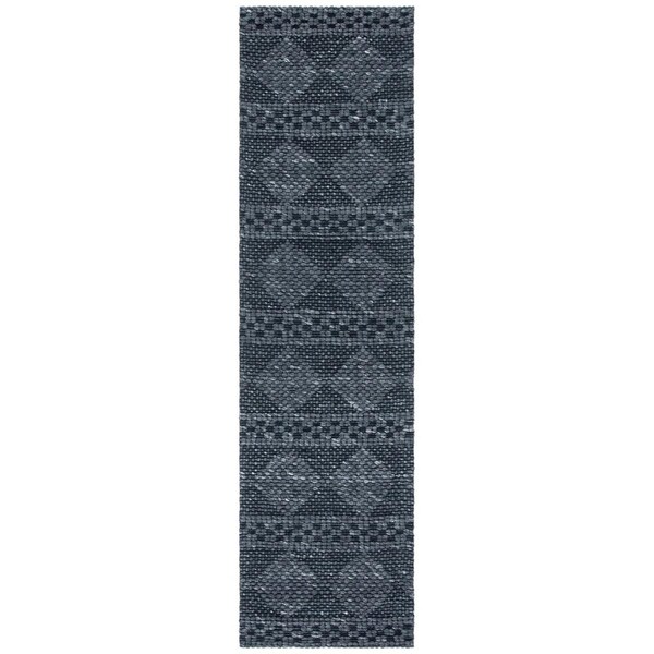 Safavieh 2 ft. 3 in. x 9 ft. Marbella Contemporary Runner Power Loomed Rug, Charcoal - MRB552H-29