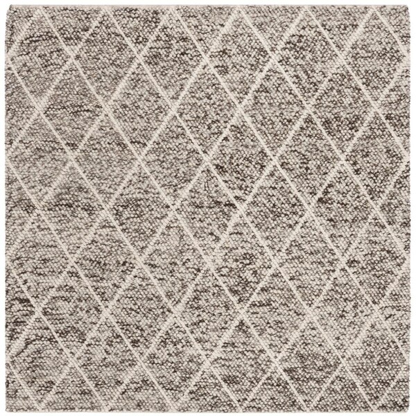 Safavieh 6 x 6 ft. Natural Hand Woven RugSquare Ivory & Stone - NAT712A-6SQ