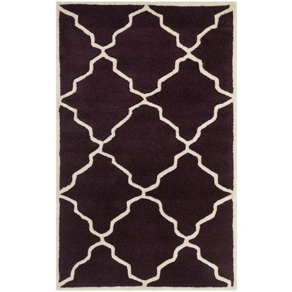 Safavieh 8 Ft. x 10 Ft. Large Rectangle- Contemporary Chatham Dark Purple Hand Tufted Rug - CHT940P-8