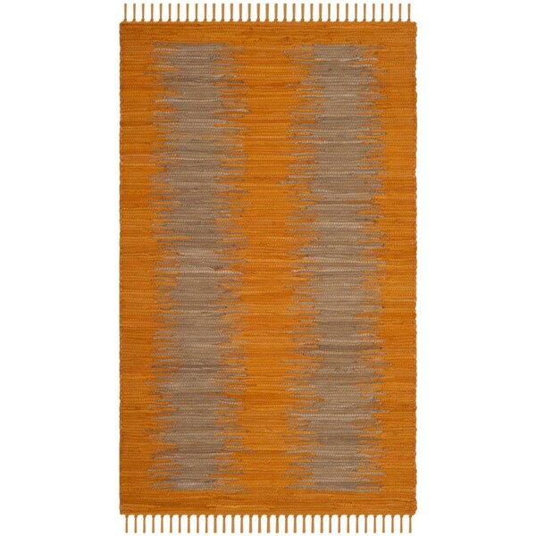 Safavieh Montauk Small Rectangle Area Rug, Orange - 3 X 5 Ft. - MTK718R-3