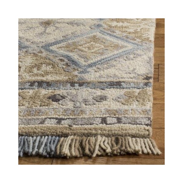 Safavieh Blossom Medium Rectangle Rugs, Beige and Light Blue - 4 x 6 ft. - BLM421A-4