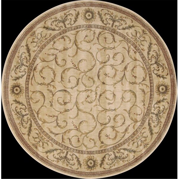 Nourison Nourison 82581 Somerset Area Rug Collection Ivory 5 ft 6 in. x 5 ft 6 in. Round - 99446825810