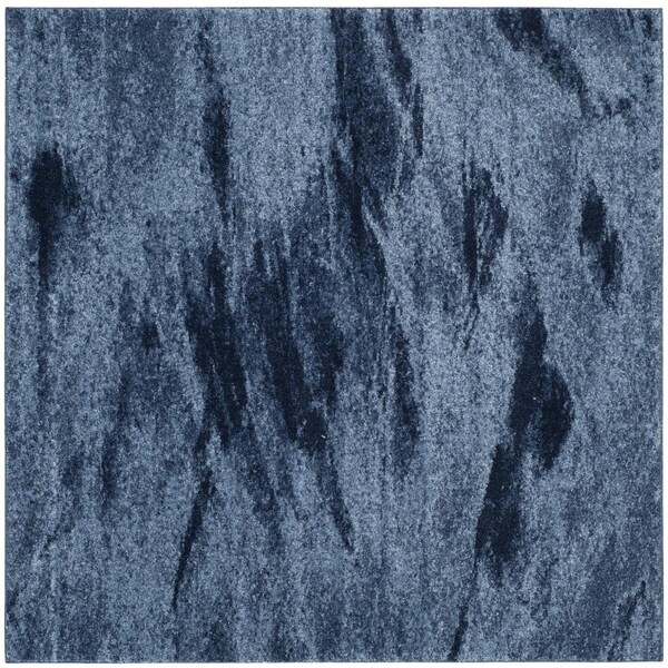 Safavieh 4 x 4 ft. Retro Power Loomed Square Area Rug Light Blue & Blue - RET2891-6065-4SQ