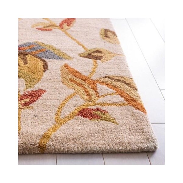 Safavieh 2 x 3 ft. Accent Country and Floral Blossom- Beige and Multi Hand Hooked Rug - BLM913C-2