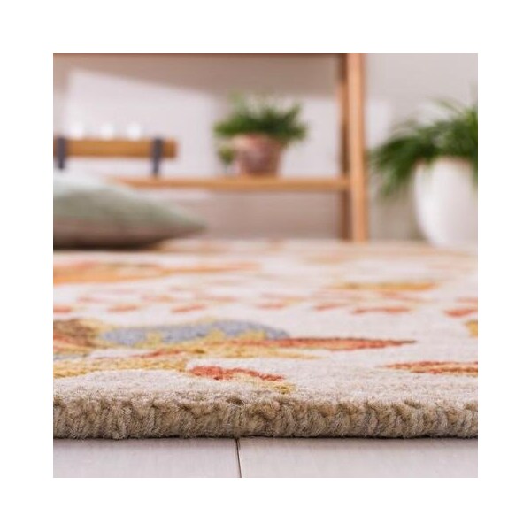 Safavieh 2 x 3 ft. Accent Country and Floral Blossom- Beige and Multi Hand Hooked Rug - BLM913C-2