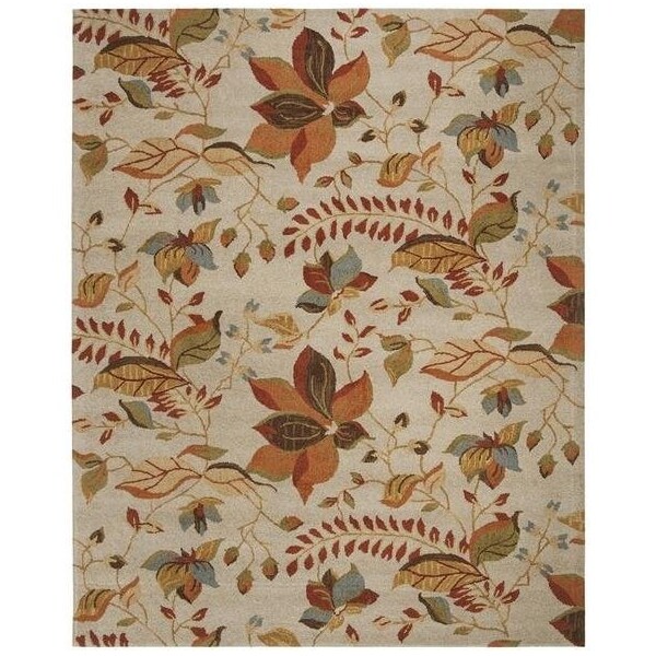 Safavieh 2 x 3 ft. Accent Country and Floral Blossom- Beige and Multi Hand Hooked Rug - BLM913C-2