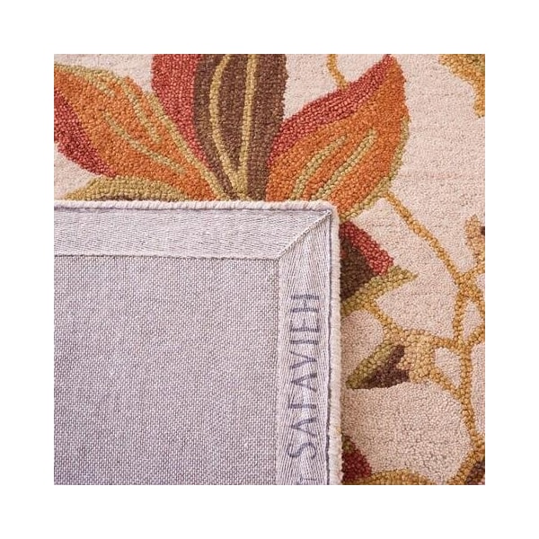 Safavieh 2 x 3 ft. Accent Country and Floral Blossom- Beige and Multi Hand Hooked Rug - BLM913C-2