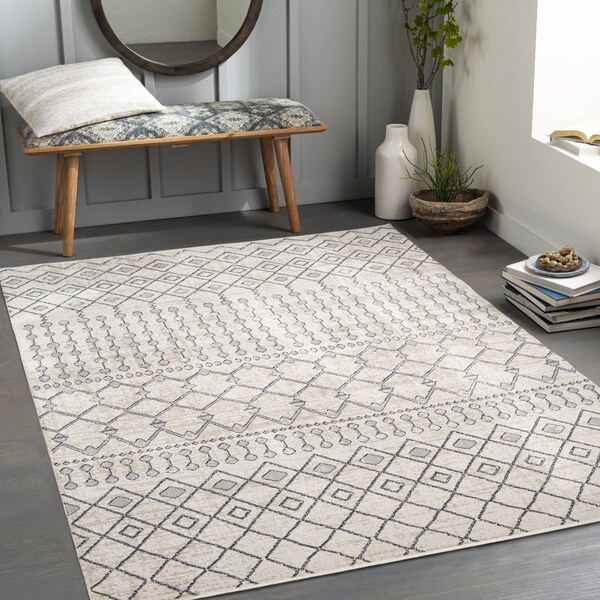 Livabliss Lavadora LVR-2339 Machine Washable Area Rug - LVR2339-67RD