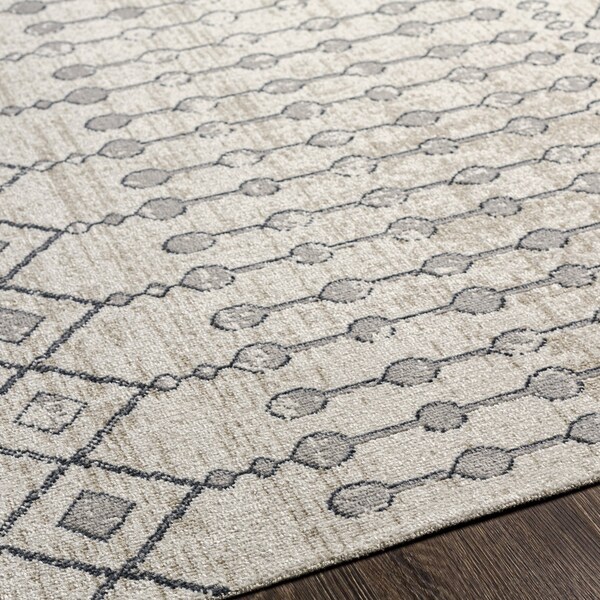Livabliss Lavadora LVR-2339 Machine Washable Area Rug - LVR2339-67RD