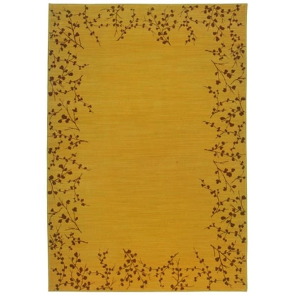 Sphinx By Oriental Weavers Oriental Weavers Allure 004B1 10x13 Rectangle - Gold/ Brown-Nylon - AL04B10