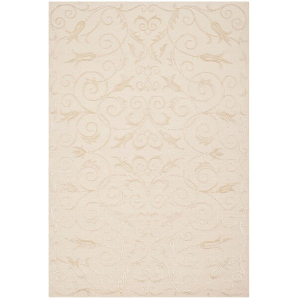 Safavieh Tibetan Hand Knotted Medium Rectangular Area RugPearl 6 x 9 ft. - TB417P-6