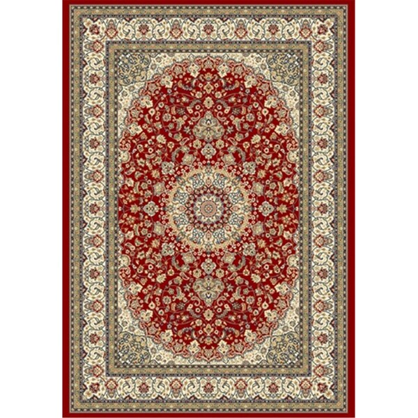Dynamic Rugs Ancient Garden 7 ft. 10 in. x 11 ft. 2 in. 57119-1414 Rug - Red/Ivory - AN912571191414