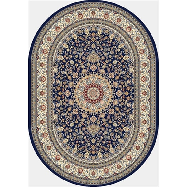 Dynamic Rugs Ancient Garden 5 ft. 3 in. x 7 ft. 7 in. Oval 57119-6464 Rug - Ivory/Ivory - ANOV69571196464