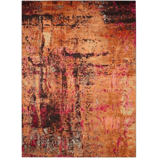 Safavieh Monaco Power Loomed Runner Rug- Multi- 2 ft. 2 in. x 8 ft. - MNC221F-28