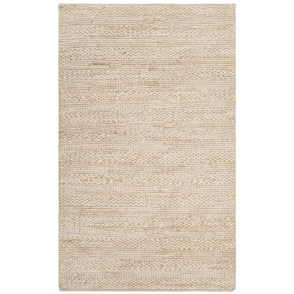 Safavieh 3 X 5 Ft. Natural Fiber Hand Woven Small Rectangle Area Rug, Bleach - NF212D-3