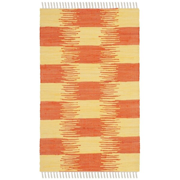 Safavieh Montauk Hand Woven Accent Area Rug, Yellow and Orange - 2 ft. 6 in. x 4 ft. - MTK721C-24