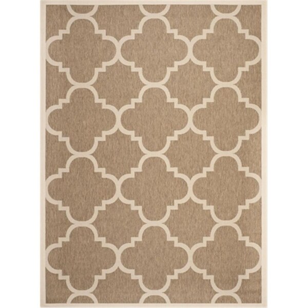 Safavieh 2 Ft. X 3 Ft. -7 In. Accent Indoor-Outdoor Courtyard- Brown- Machine Made Rug - CY6243-242-2