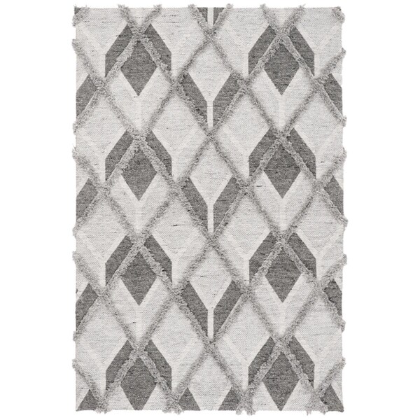 Safavieh 3 x 5 ft. Marbella Rectangle Hand Loomed Rug Grey & Charcoal - MRB602F-3