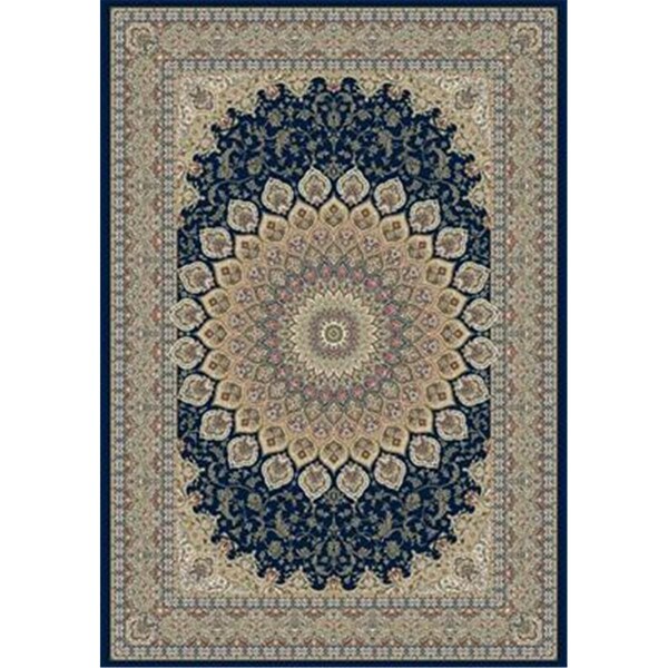 Dynamic Rugs Ancient Garden Rectangular Rug- Navy - 2 ft. 2 in. x 7 ft. 7 in. - AN28570903484