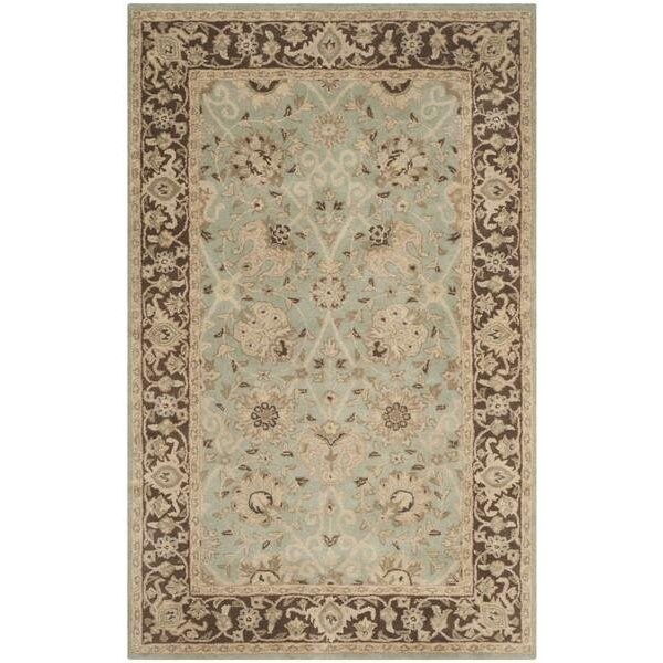 Safavieh 2 x 3 ft. Accent Traditional Antiquity- Green and Brown Hand Tufted Rug - AT21H-2