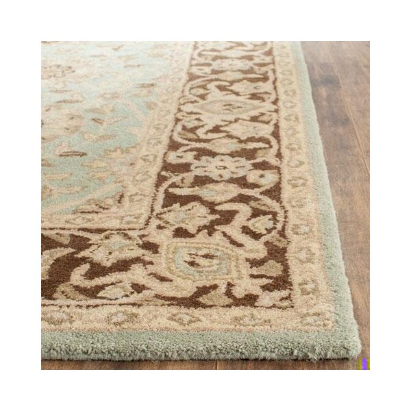 Safavieh 2 x 3 ft. Accent Traditional Antiquity- Green and Brown Hand Tufted Rug - AT21H-2