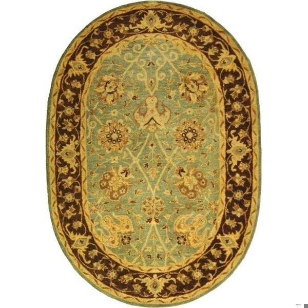 Safavieh 2 x 3 ft. Accent Traditional Antiquity- Green and Brown Hand Tufted Rug - AT21H-2