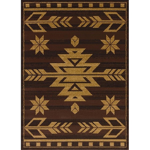 United Weavers 1 ft. 11 in. x 7 ft. 4 in. Affinity Teton Runner RugBrown - 750 00150 28