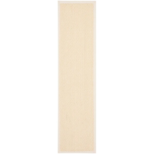Safavieh Natural Fiber Runner Rug, Creme - 2 ft.-6 in. x 12 ft. - NF525A-212