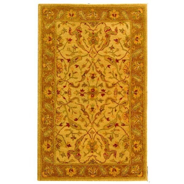 Safavieh 2 ft.-3 in. x 8 ft. Runner Traditional Antiquity- Ivory and Brown Hand Tufted Rug - AT311C-28