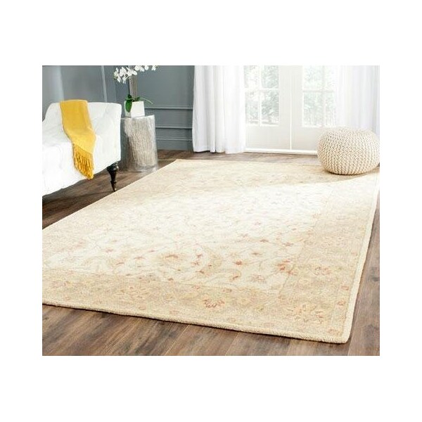 Safavieh 2 ft.-3 in. x 8 ft. Runner Traditional Antiquity- Ivory and Brown Hand Tufted Rug - AT311C-28