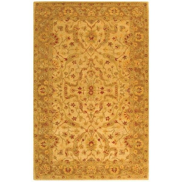 Safavieh 2 ft.-3 in. x 8 ft. Runner Traditional Antiquity- Ivory and Brown Hand Tufted Rug - AT311C-28