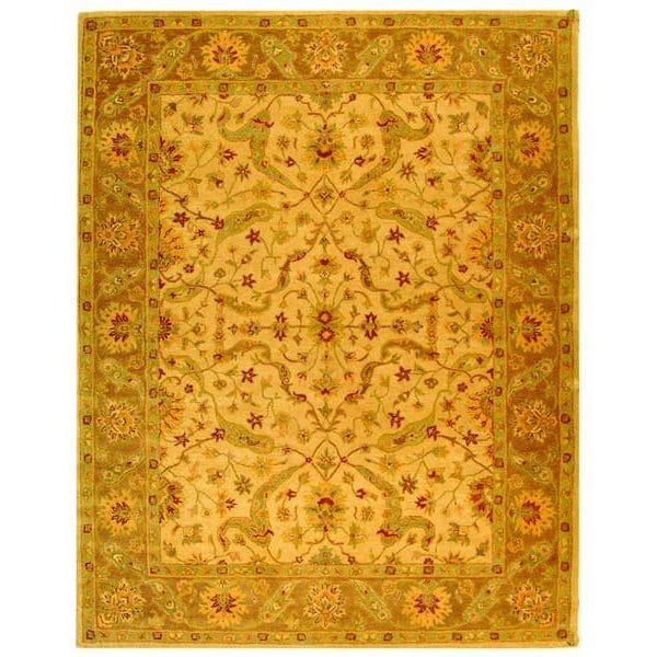 Safavieh 2 ft.-3 in. x 8 ft. Runner Traditional Antiquity- Ivory and Brown Hand Tufted Rug - AT311C-28
