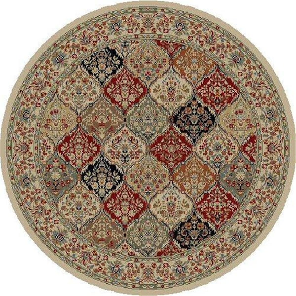 Concord Global Trading 7 ft. 10 in. Ankara Bakhtiar - Round, Ivory - 61829