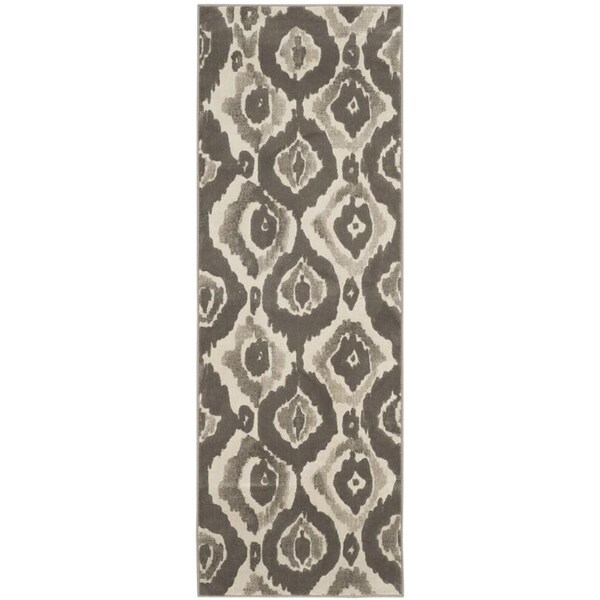 Safavieh Porcello Runner Area RugIvory & Dark Grey 2 ft. 4 in. x 6 ft. 7 in. - PRL7736A-27