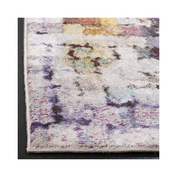 Safavieh 2 x 8 ft. Aria Rectangle Power-Loomed Rug Cream & Rust - ARA168A-28
