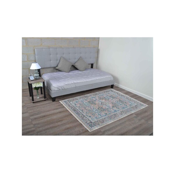 Jensendistributionservices 2 ft. x 3 ft. 10 in. Machine Woven Crossweave Polyester Oriental Rectangle Area Rug, Multi Color - MI1554687