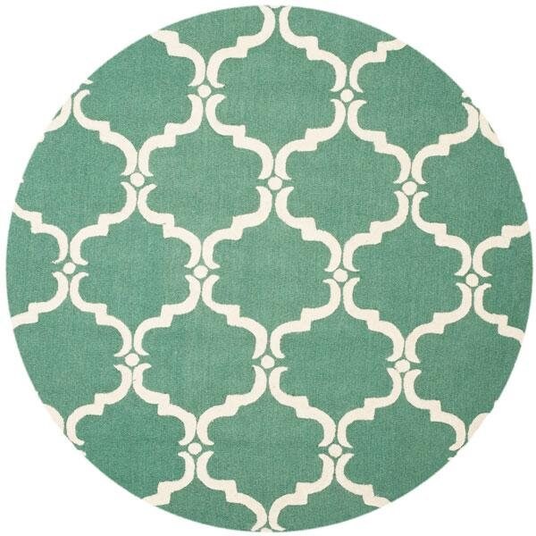 Safavieh Cambridge Hand Tufted Runner Rug- Teal - Ivory- 2 ft. 6 in. x 6 ft. - CAM703T-26