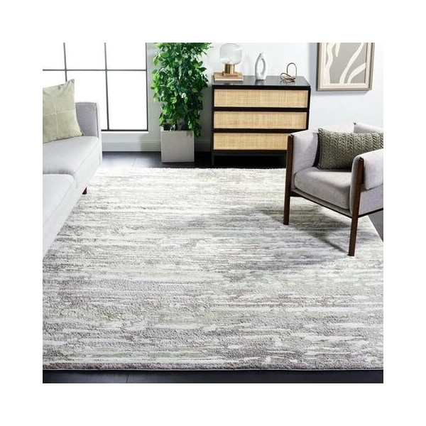 Safavieh 2 Ft. - 7 In. X 5 Ft. Small Rectangle- Indoor - Outdoor Courtyard Blue Natural Machine Made Rug - CY2098-3103-3