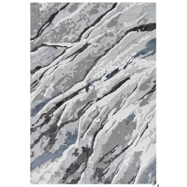 Safavieh 2 Ft. - 7 In. X 5 Ft. Small Rectangle- Indoor - Outdoor Courtyard Blue Natural Machine Made Rug - CY2098-3103-3