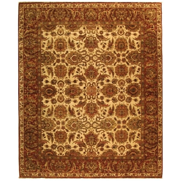 Safavieh Old World Rectangle Rug- Ivory-Rust 4' X 6' - OW115G-4