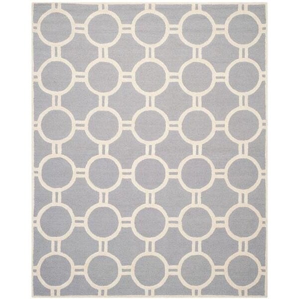 Safavieh Cambridge Hand Tufted Runner Rug- Silver - Ivory- 2 ft. 6 in. x 4 ft. - CAM145D-24