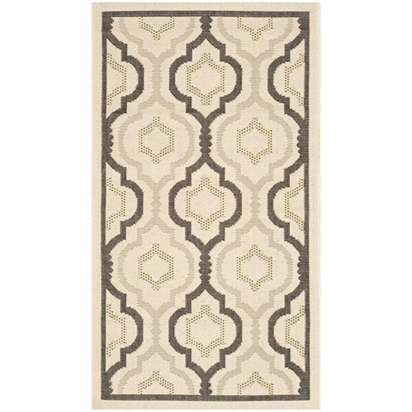 Safavieh Courtyard Power Loomed Accent Rug- Beige - Black- 2 X 3 Ft. 7 In. - CY7938-256A21-2